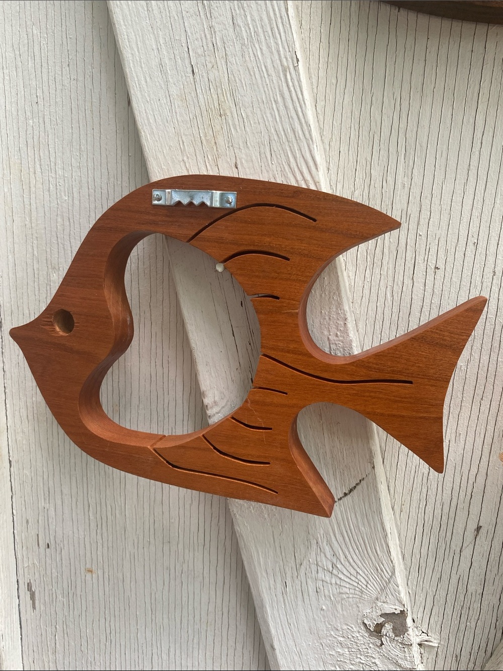 Wooden Fish Wall Décor Trio - Natural, Brown, Dark Wood - Picture 5 of 7